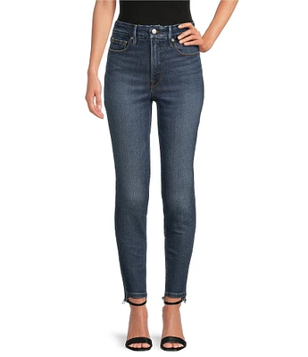 Good American Soft Tech Good Waist High Rise Skinny Cropped Jeans