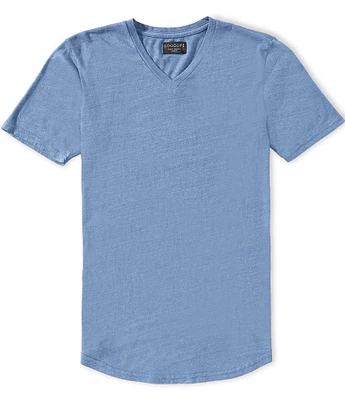 Goodlife Slim-Fit Triblend Scallop Short Sleeve V-Neck T-Shirt