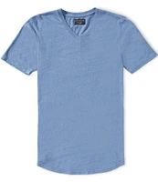 Goodlife Slim-Fit Triblend Scallop Short Sleeve V-Neck T-Shirt