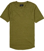 Goodlife Slim-Fit Triblend Scallop Short Sleeve V-Neck T-Shirt
