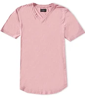 Goodlife Slim-Fit Triblend Scallop Short Sleeve V-Neck T-Shirt