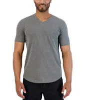 Goodlife Sun-Faded Slub Scallop Short-Sleeve V-Neck T-Shirt