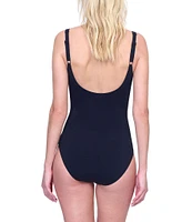 Gottex Beaute Luxury Sweetheart Neck Tummy Control One Piece Swimsuit