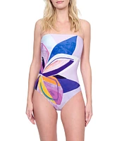 Gottex Paradiso Bandeau Strapless Tummy Control One Piece Swimsuit