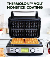 GreenPan Elite Ceramic Nonstick 4-Square Waffle Maker