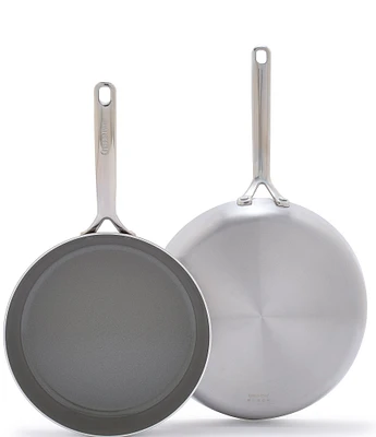 Greenpan GP5 Stainless Steel 2-Pack Frypan Set