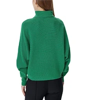 Greige Mock Neckline Long Sleeve Sweater