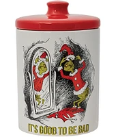 Grinch Collection #double;It's Good To Be Bad#double; Santa Grinch Medium Canister