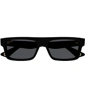 Gucci Men's Aspen 57mm Rectangle Sunglasses