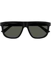 Gucci Men's GG Line 56mm Square Sunglasses