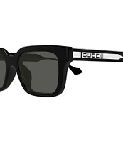 Gucci Men's La Piscine 55mm Square Sunglasses