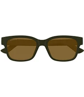 Gucci Men's Minimal 54mm Square Wayfarer Sunglasses