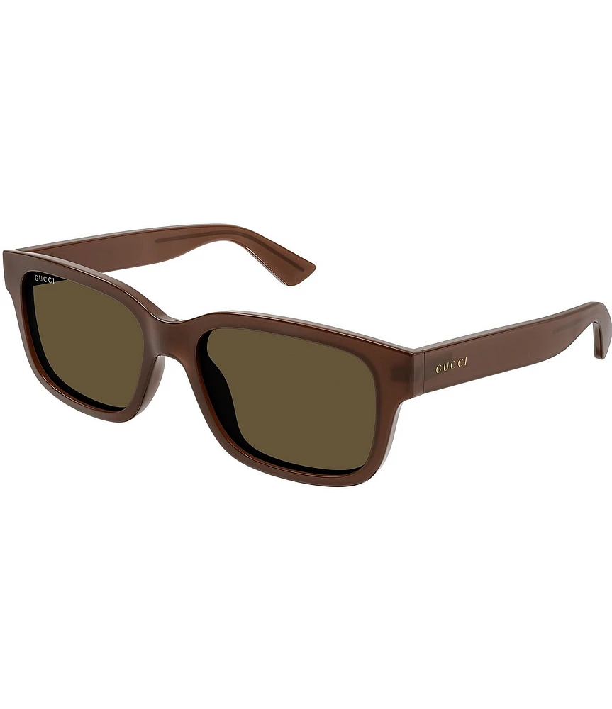 Gucci Men's Minimal 56mm Square Sunglasses