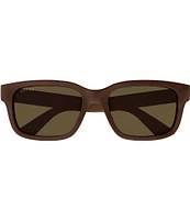 Gucci Men's Minimal 56mm Square Sunglasses