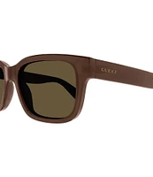 Gucci Men's Minimal 56mm Square Sunglasses