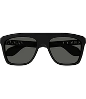 Gucci Men's Twinsburg 57mm Rectangle Sunglasses