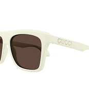 Gucci Men's Twinsburg 57mm Rectangle Sunglasses