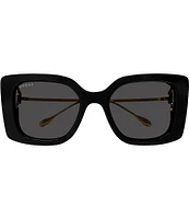 Gucci Women's Flat & Bend 54mm Square Sunglasses