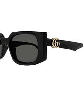 Gucci Women's GG Generation Light 55mm Rectangle Sunglasses