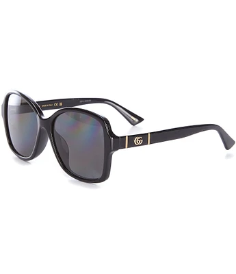 Gucci Women's Gg0765SA 57mm Rectangle Sunglasses