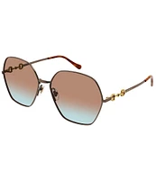 Gucci Women's GG1335S 62mm Round Sunglasses