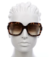 Gucci Women's GG1337S 54mm Tortoise Square Sunglasses