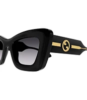 Gucci Women's La Piscine 49mm Gradient Cat Eye Sunglasses