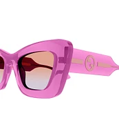 Gucci Women's La Piscine 49mm Transparent Cat Eye Sunglasses