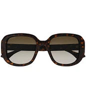 Gucci Women's La Piscine 54mm Tortoise Square Sunglasses