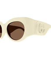 Gucci Women's Marmont Monocolor 53mm Round Sunglasses