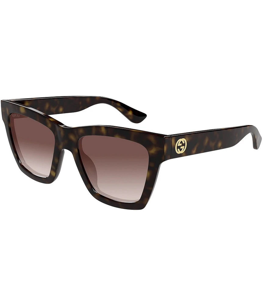 Gucci Women's Minimal 54mm Havana Cat Eye Sunglasses