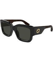 Gucci Women's Oblique 52mm Square Sunglasses