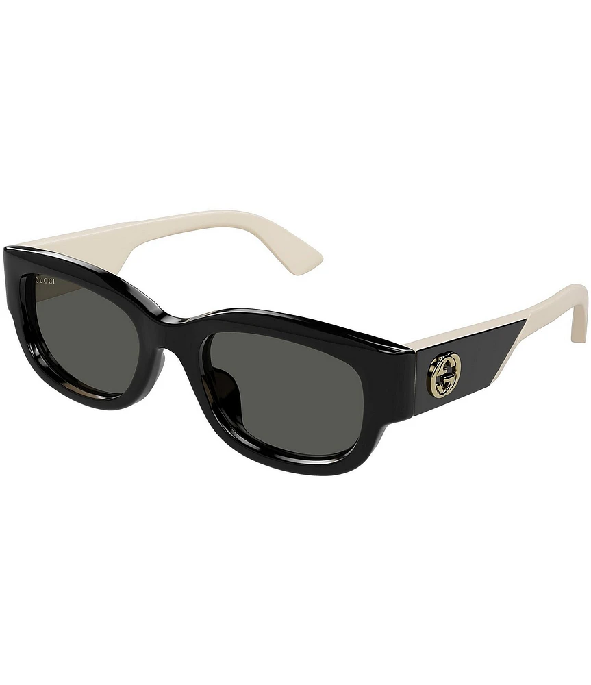 Gucci Women's Oblique 54mm Round Sunglasses