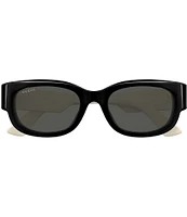 Gucci Women's Oblique 54mm Round Sunglasses