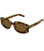 Gucci Women's Sunset Boulevard 51mm Havana Geometric Sunglasses