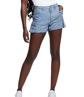 Guess Amara Super High Rise 3#double; Inseam Cargo Shorts