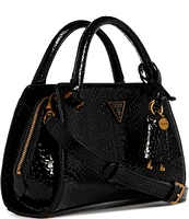 Guess Annita Snake Embossed Small Girlfriend Satchel Bag