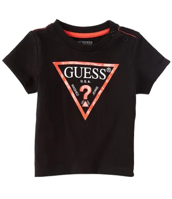 Guess Baby Boys Newborn-24 Months Short Sleeve Core Logo T-Shirt