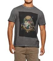 Guess Basic Still Life Floral Short Sleeve Graphic T-Shirt