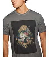 Guess Basic Still Life Floral Short Sleeve Graphic T-Shirt