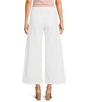 Guess Bellflower Mid-Rise Wide-Leg Cropped Pants