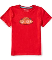 Guess Big Boys 8- Short Sleeve Water Print T-Shirt
