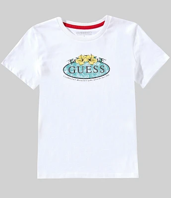 Guess Big Boys 8- Short Sleeve Water Print T-Shirt