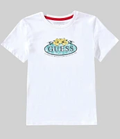 Guess Big Boys 8- Short Sleeve Water Print T-Shirt