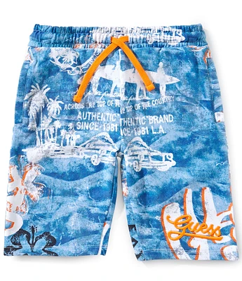 Guess Big Boys 8-18 Active Graphic Pull-On Shorts