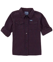 Guess Big Boys 8-18 Adjustable Long Sleeve Poplin Shirt