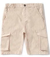Guess Big Boys 8-18 Garment Dye Poplin Cargo Shorts