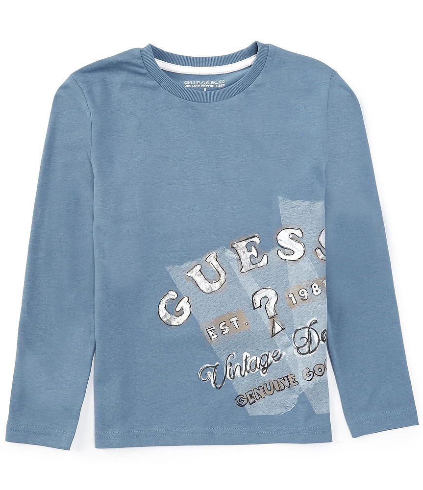 Guess Big Boys 8-18 Long Sleeve Graphic T-Shirt