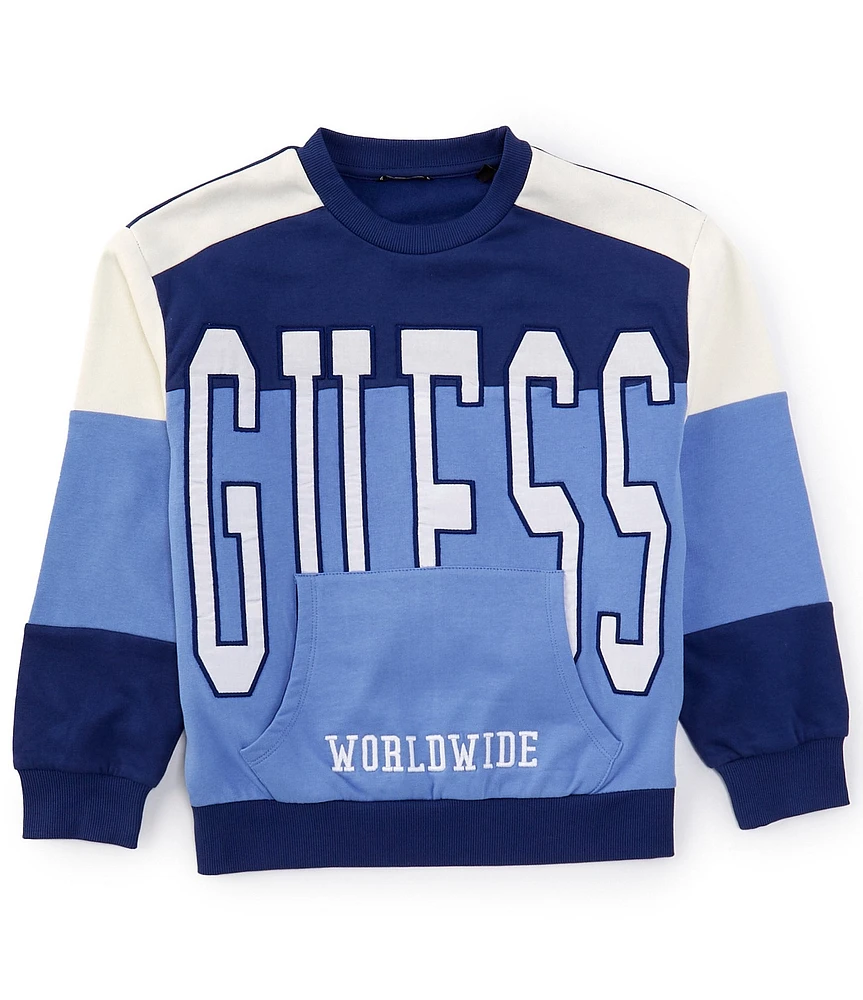 Guess Big Boys 8-18 Long Sleeve Oversize Active Top