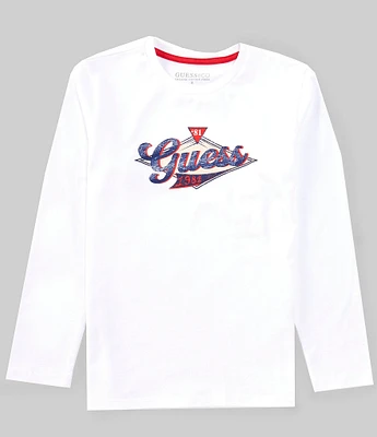 Guess Big Boys 8-18 Long Sleeve Pullover Graphic T-Shirt